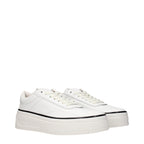 Baskets en cuir blanc