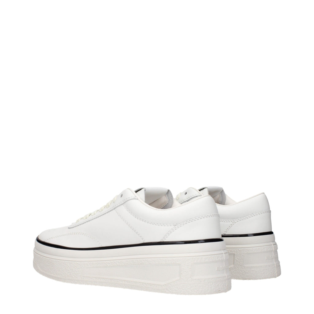 Baskets en cuir blanc