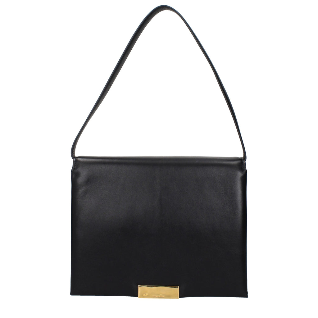 Sac à bandoulière en cuir noir