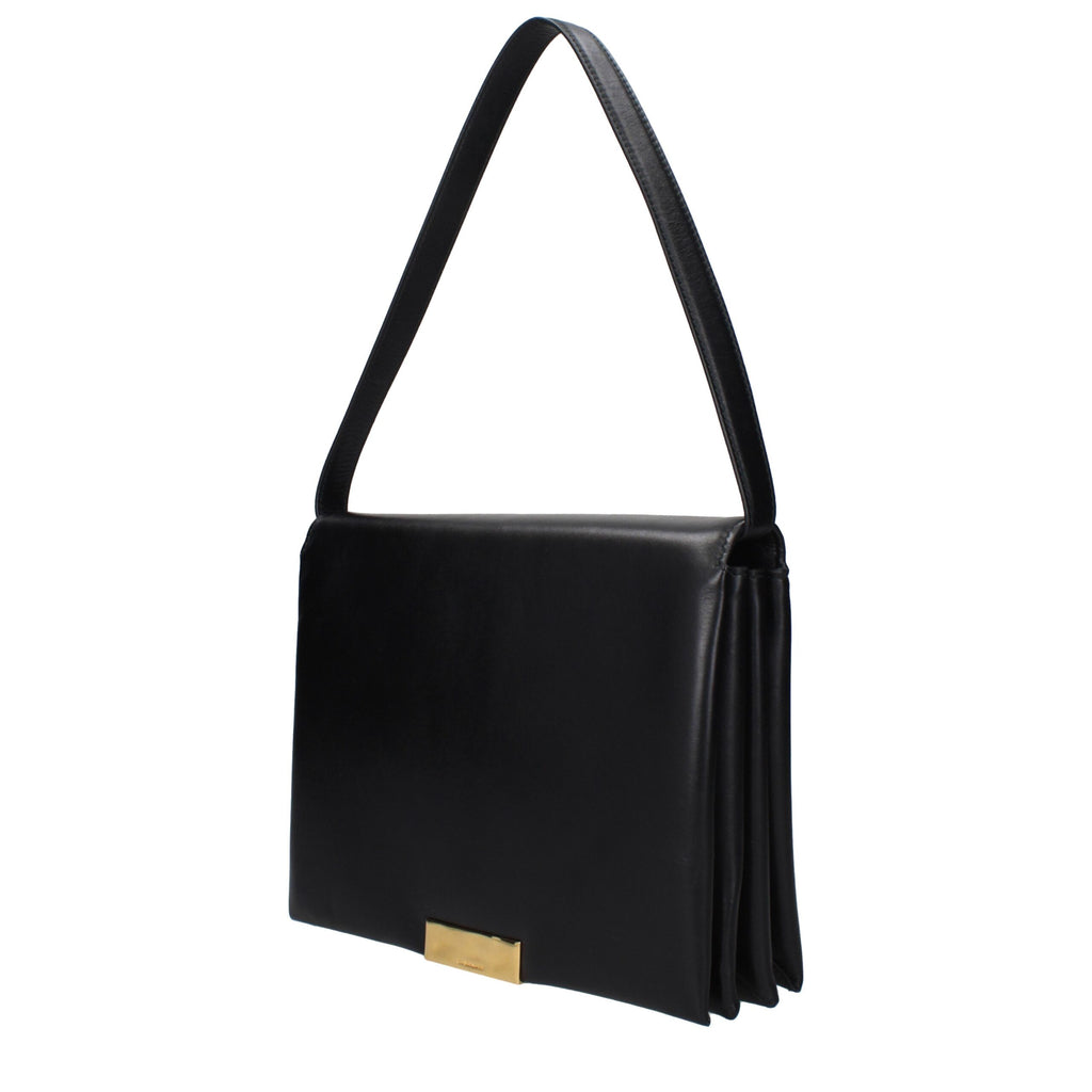 Sac à bandoulière en cuir noir