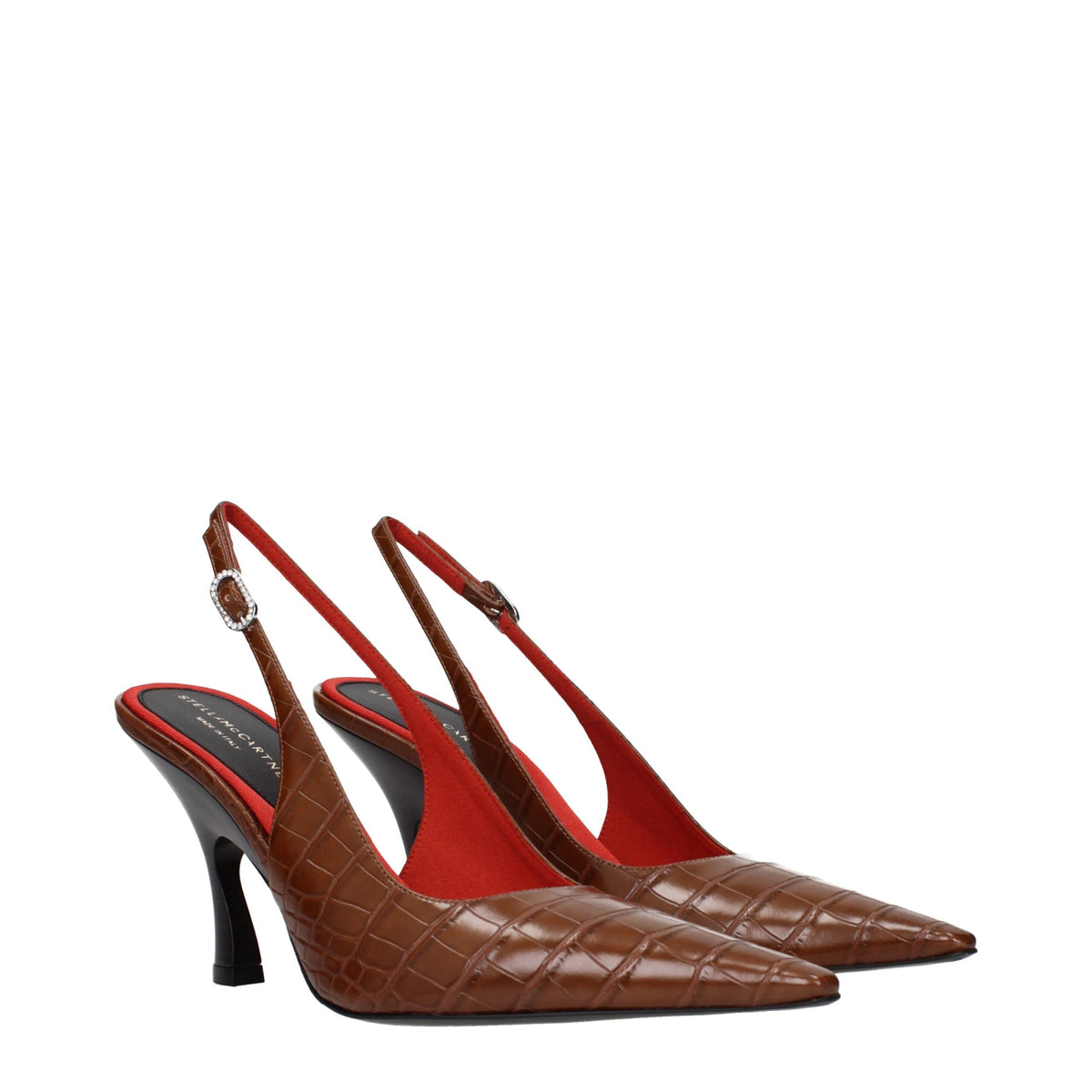 Escarpins en cuir – Marron