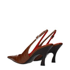 Escarpins en cuir – Marron