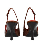 Escarpins en cuir – Marron