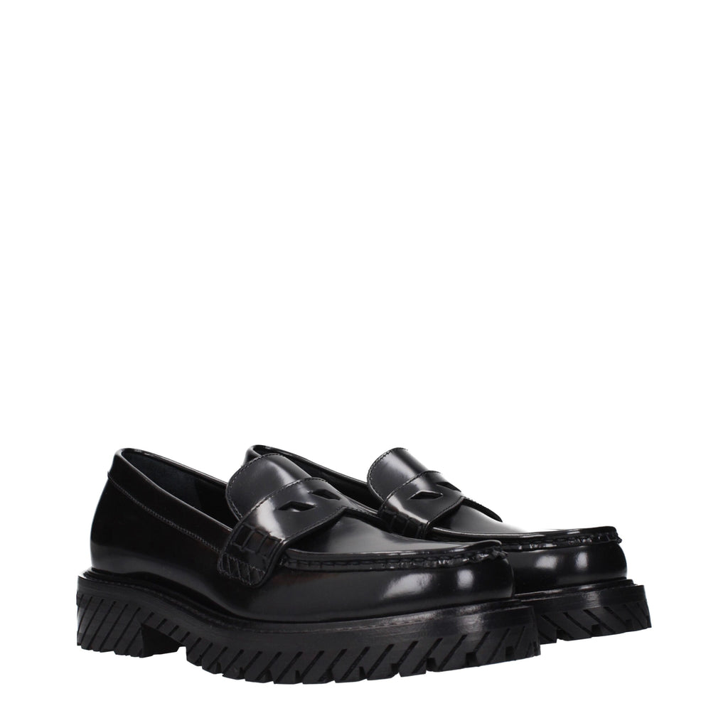 Mocassins en cuir – Noir