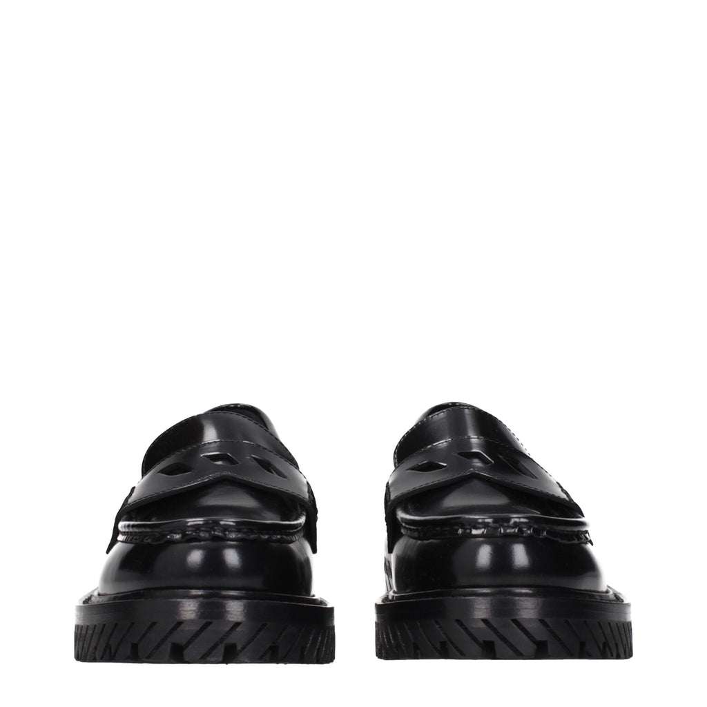Mocassins en cuir – Noir