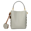 Grey Leather Handbag