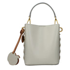 Grey Leather Handbag