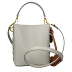 Grey Leather Handbag