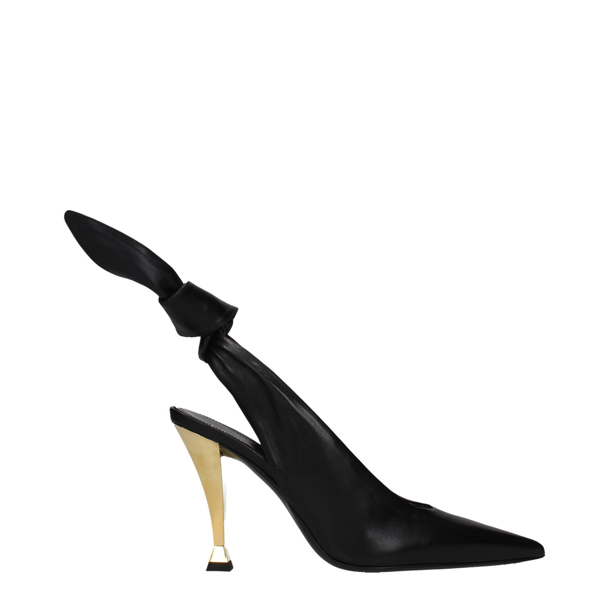Sandales en cuir noir