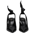 Sandales en cuir noir