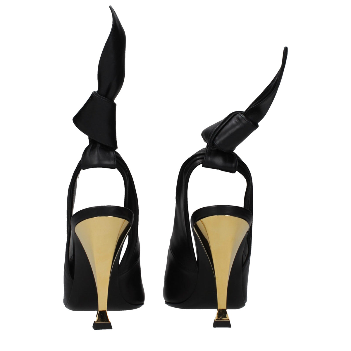 Sandales en cuir noir