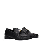 Mocassins noirs en cuir à enfiler