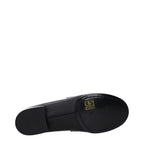 Mocassins noirs en cuir à enfiler