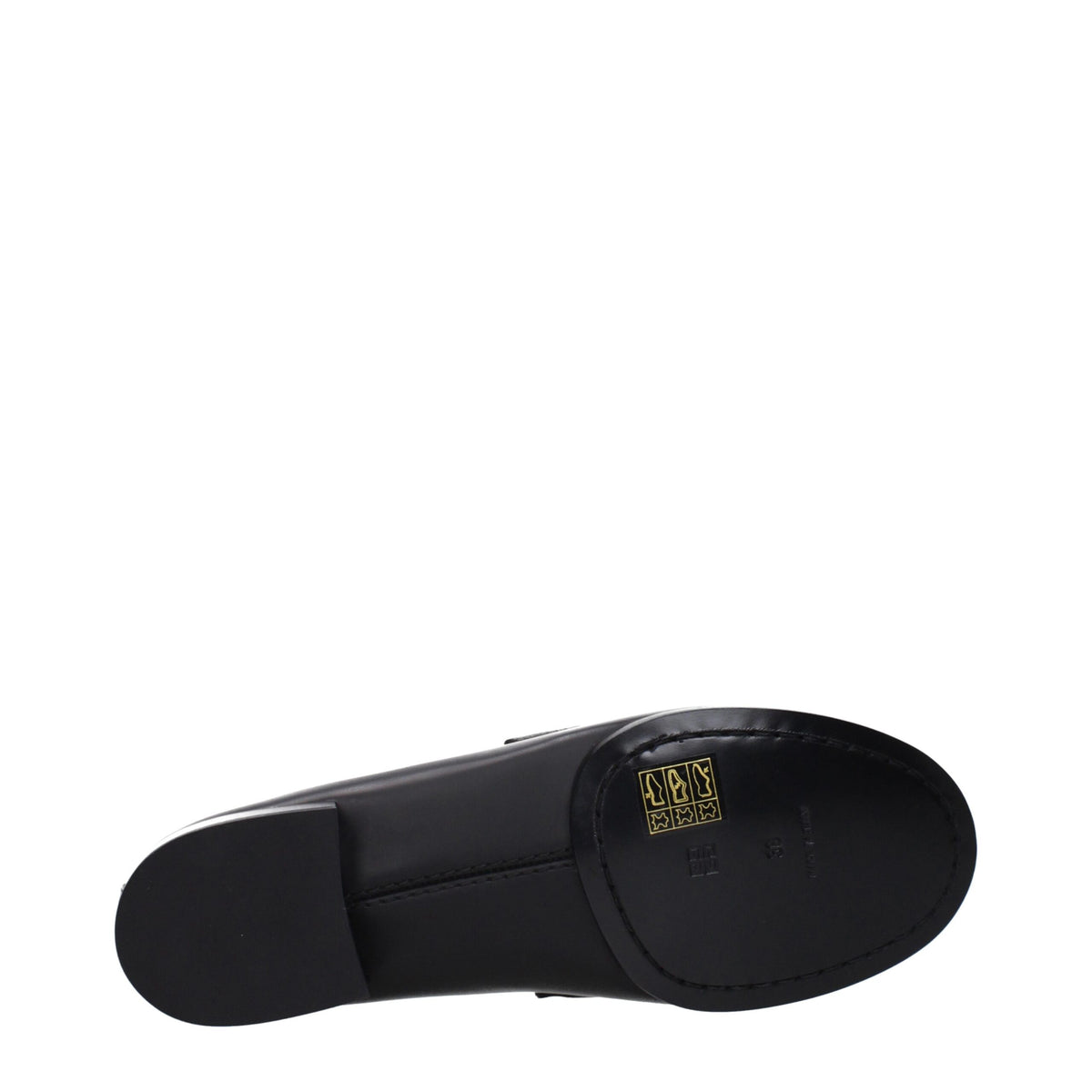 Mocassins noirs en cuir à enfiler
