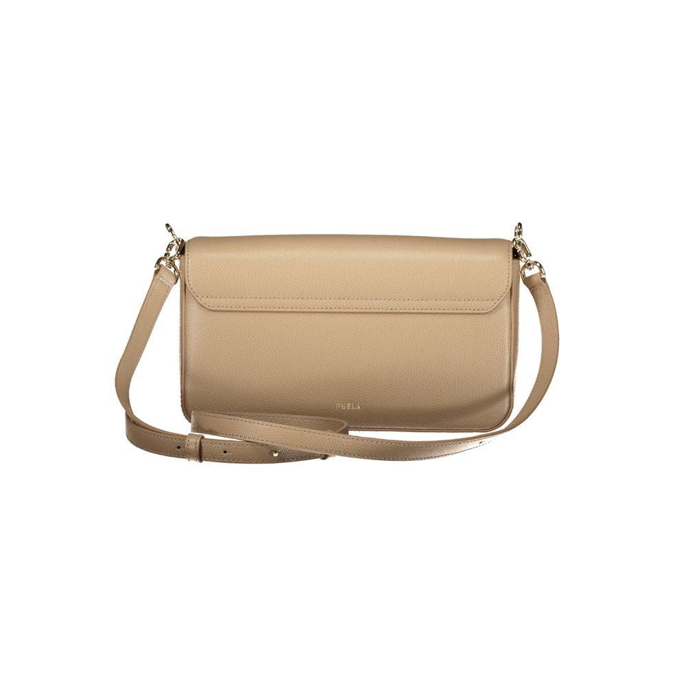 Beige Leather Handbag
