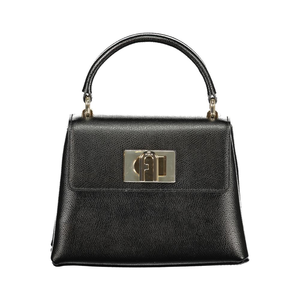 Sac à main en cuir noir