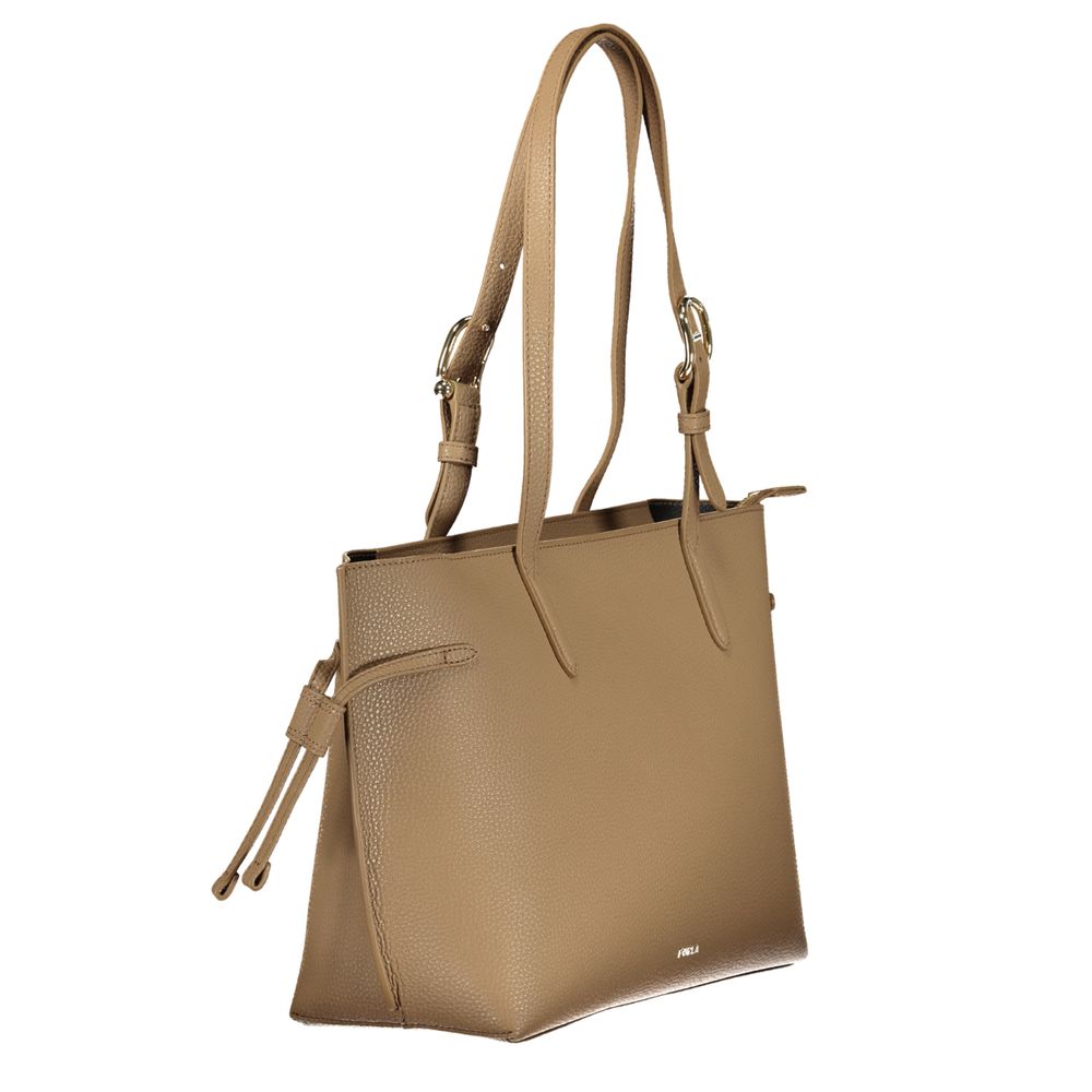 Sac à main en cuir marron