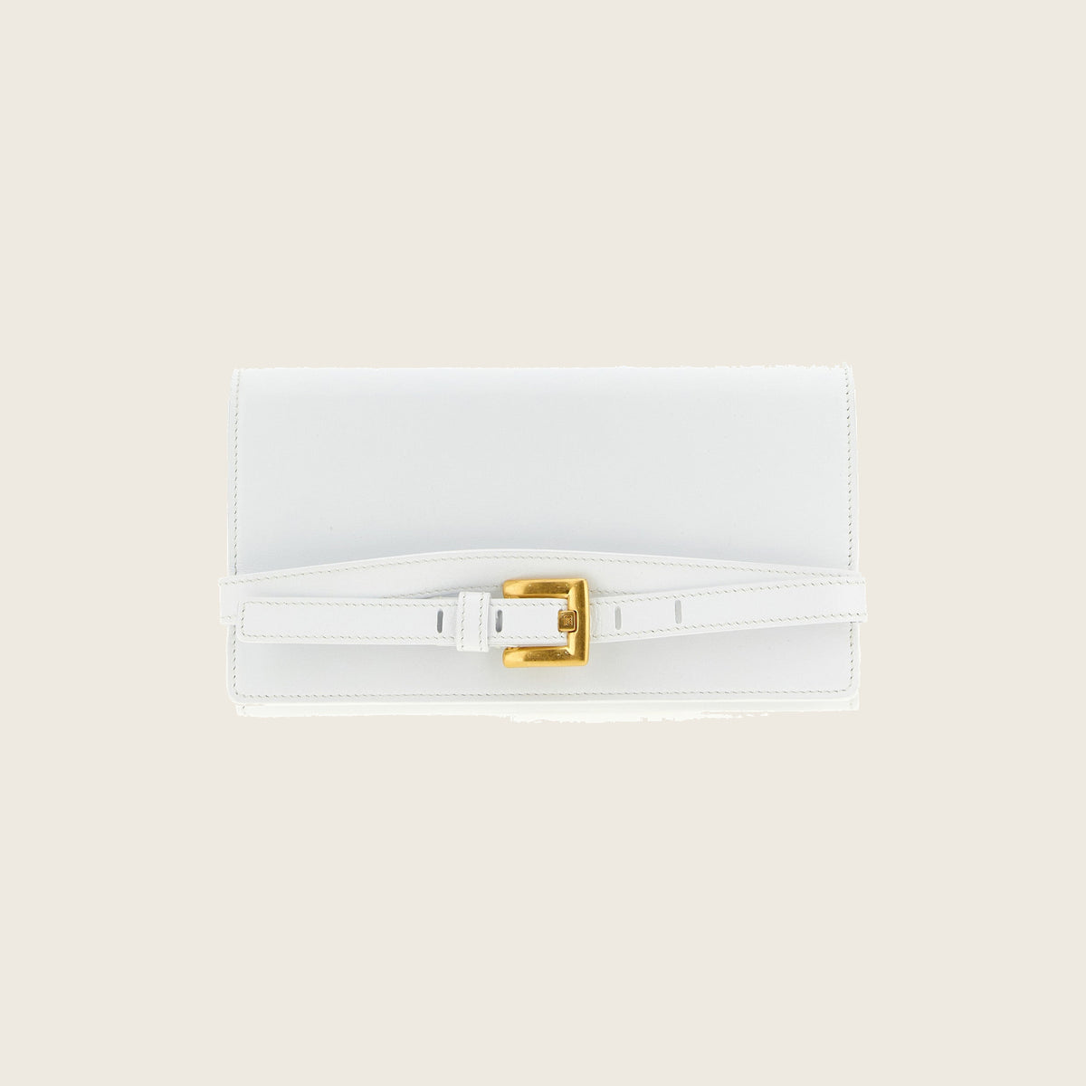 Leather Card Holder – White