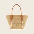 Raffia Tote Bag – Beige