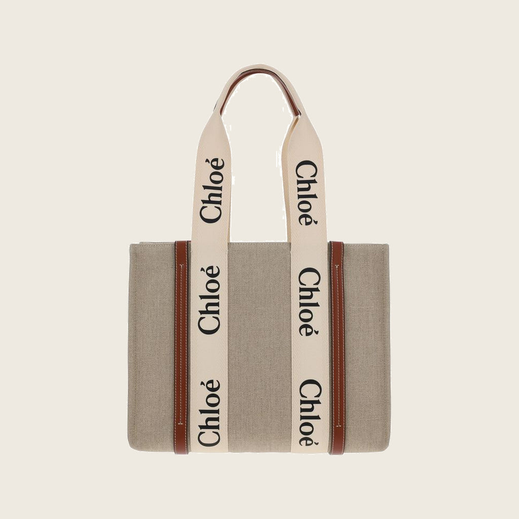 Linen Handbag – Beige