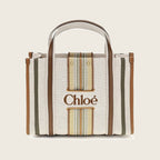 Woody Cotton Shoulder Bag – Beige