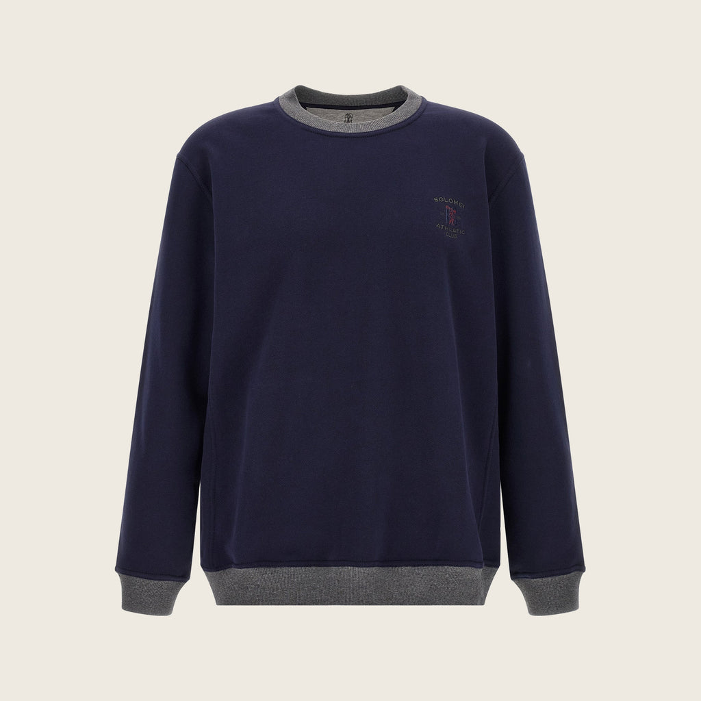 Cotton Sweatshirt – Blue