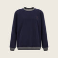 Cotton Sweatshirt – Blue