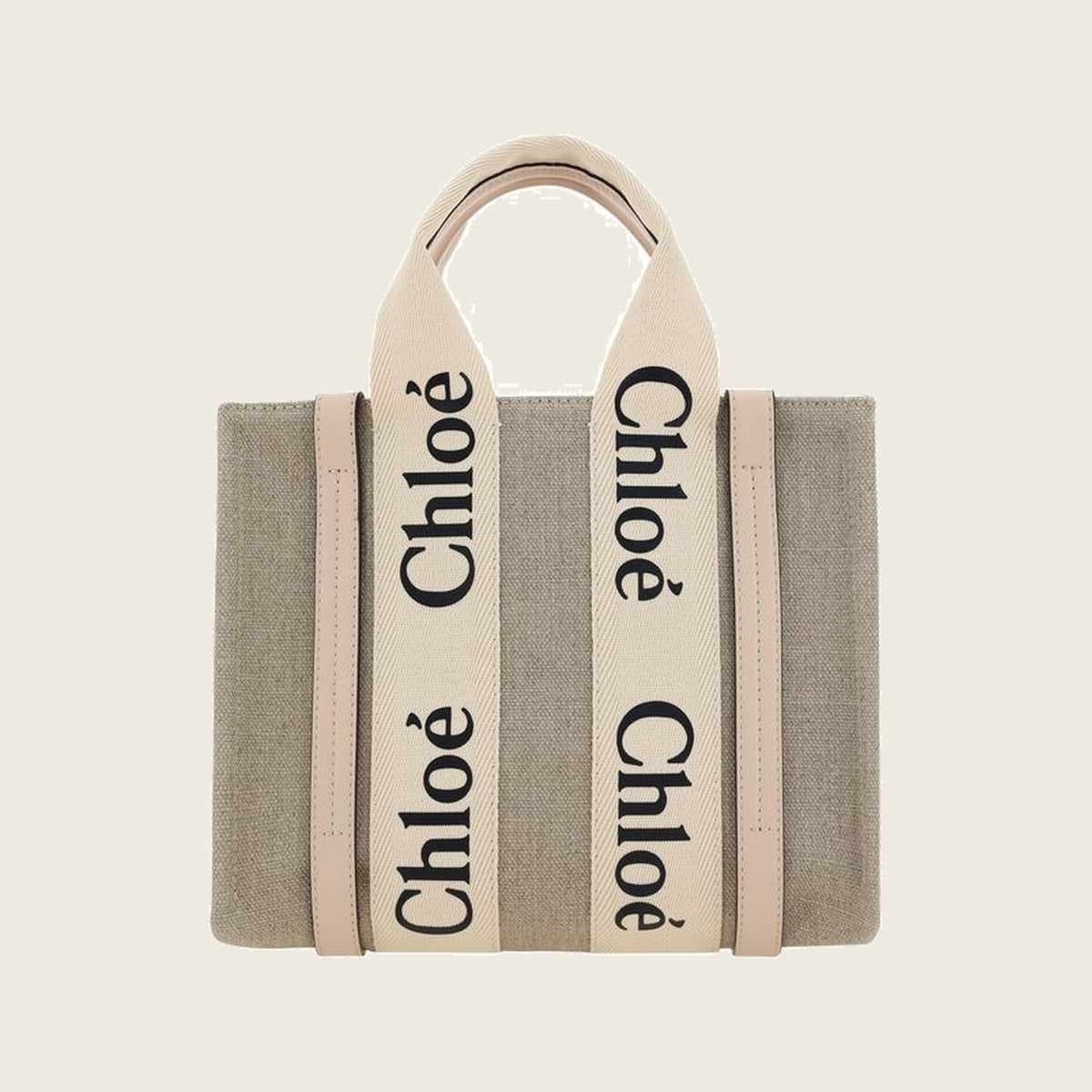 Sac à main Woody en toile – Marron