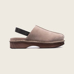 Mules en cuir – Marron