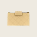 Lambskin Card Holder – Beige