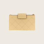 Lambskin Card Holder – Beige