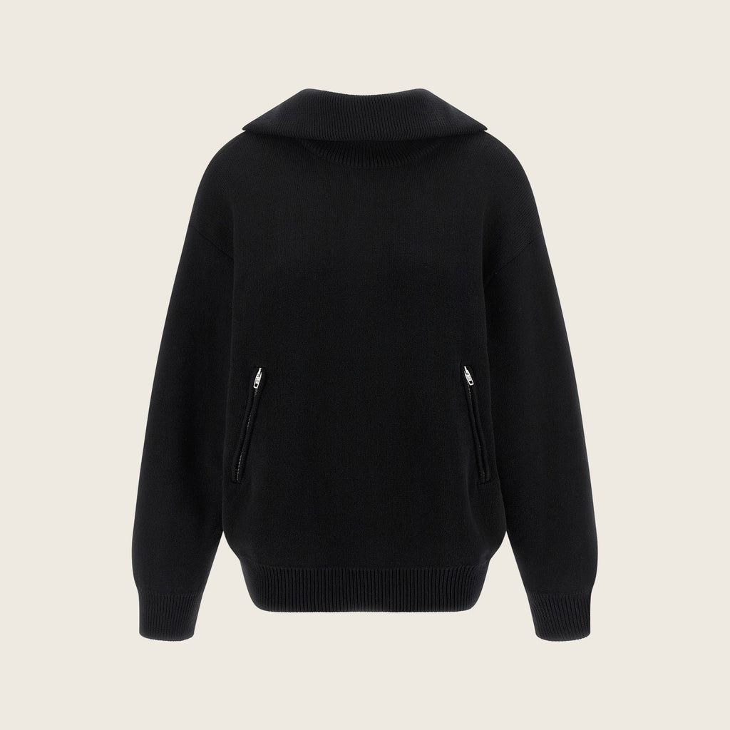 Cotton Cardigan – Black