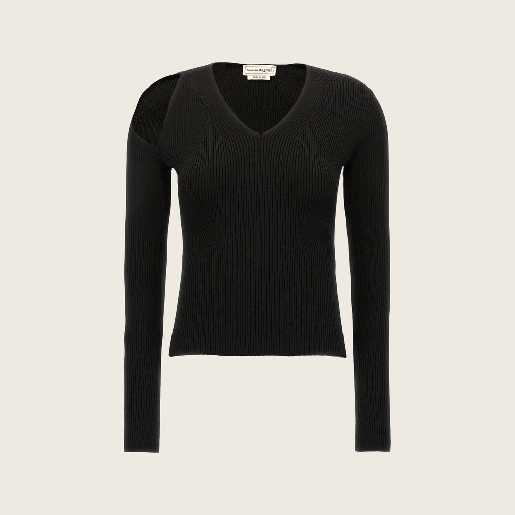 Wool Cardigan – Black