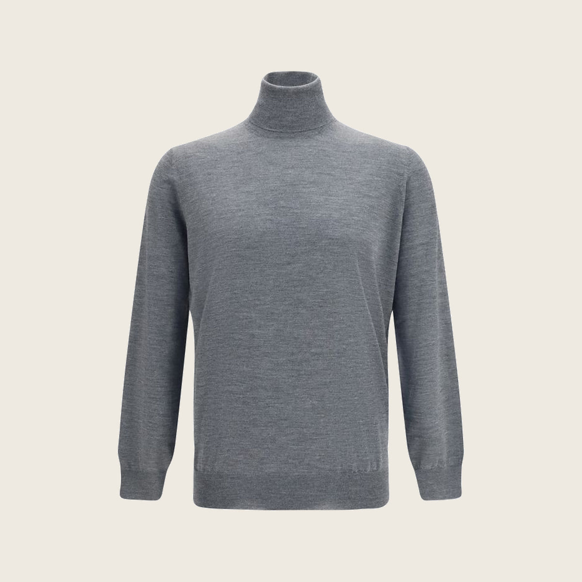 Col roulé en laine – Gris