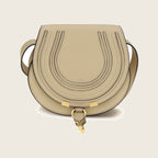 Sac à bandoulière Marcie en cuir – Beige