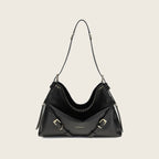 Voyou Leather Shoulder Bag – Black