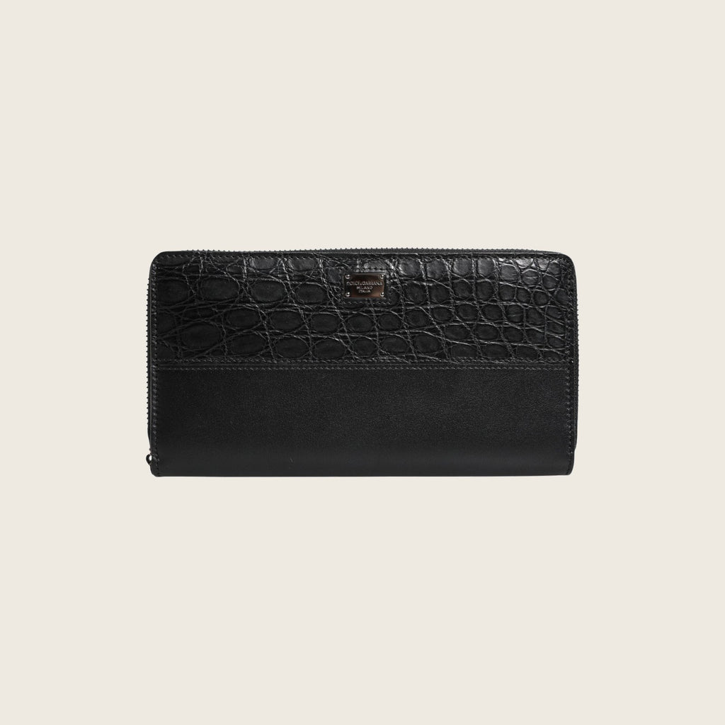 Logo Leather Wallet – Black