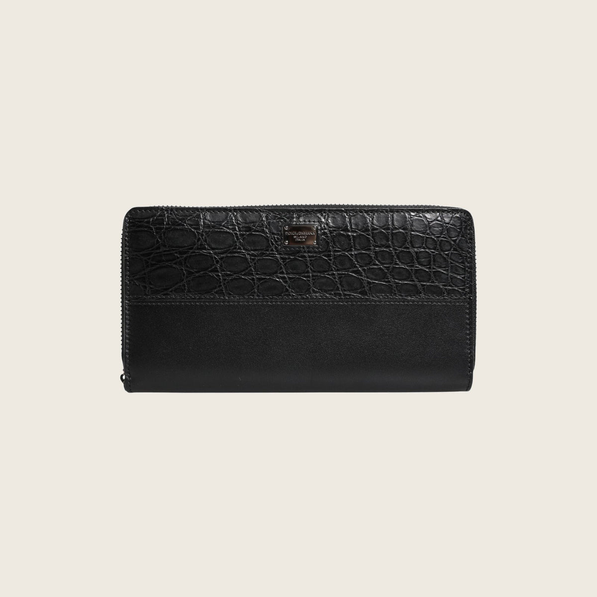 Logo Leather Wallet – Black
