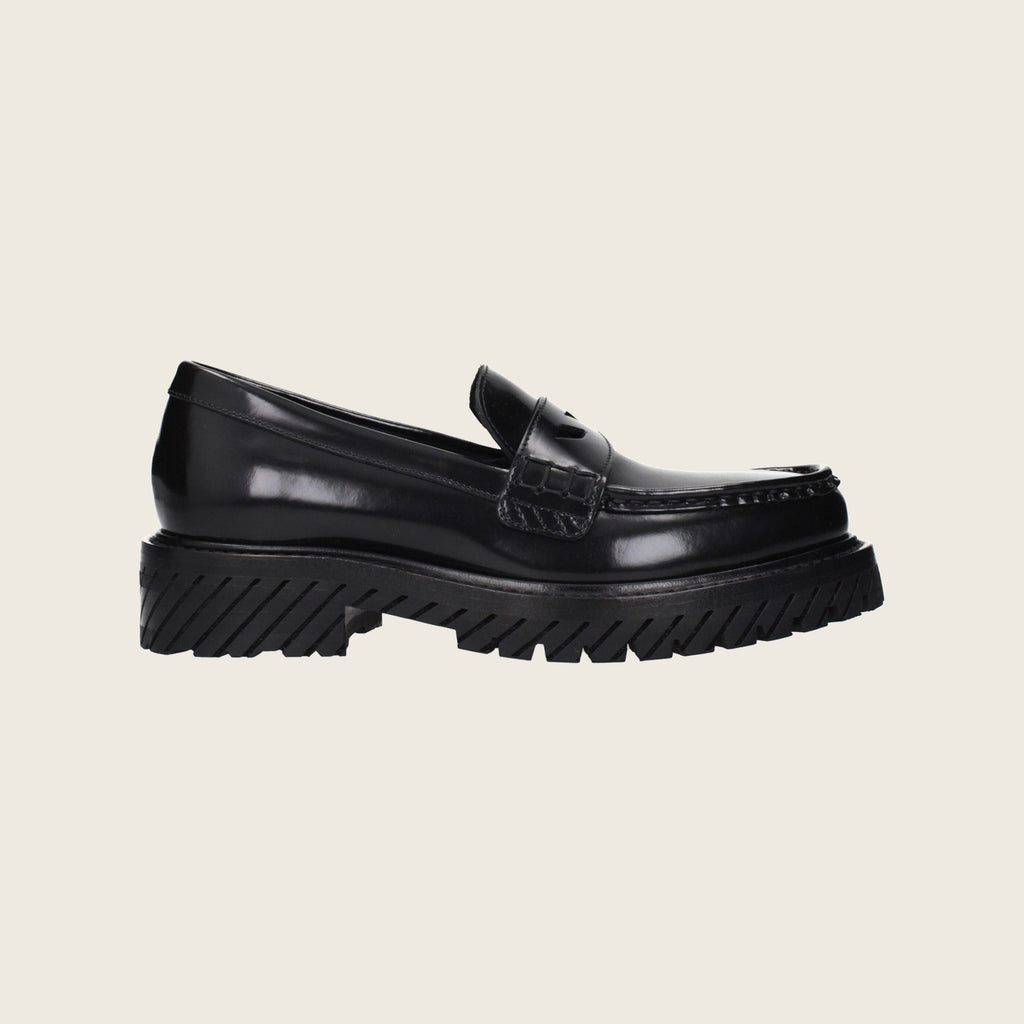 Mocassins en cuir – Noir