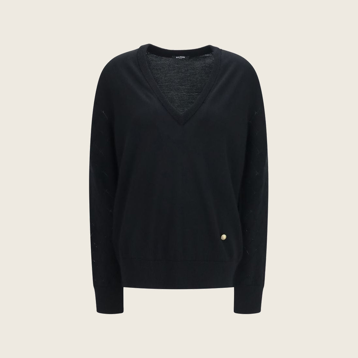 Sweat-shirt en laine – Noir