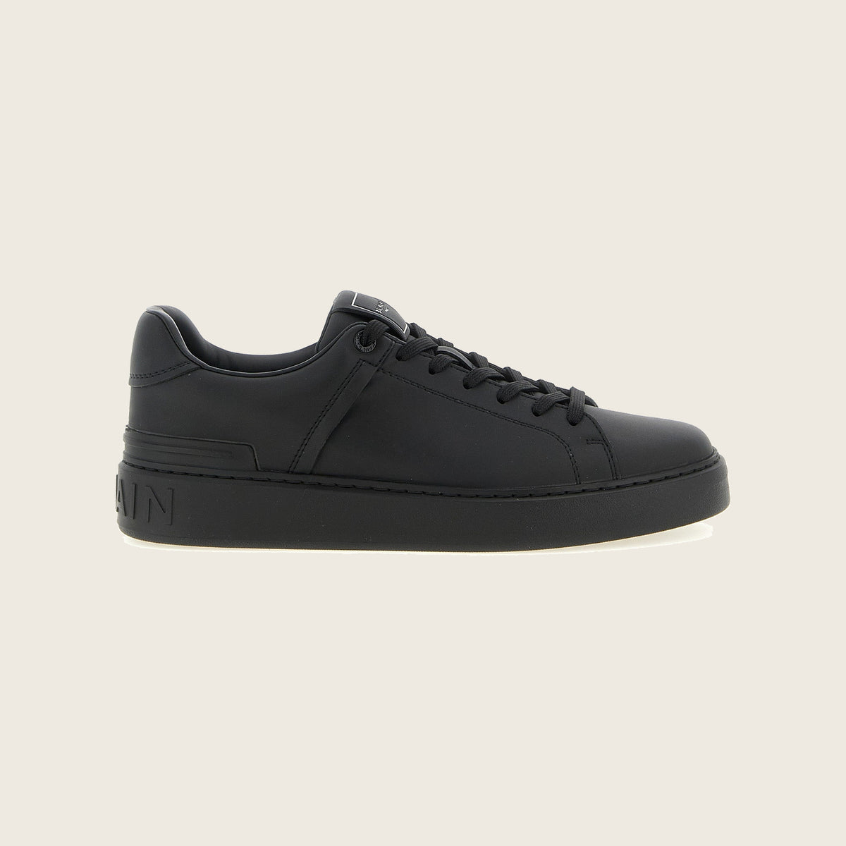 Leather Sneakers – Black