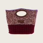 Wool Handbag – Burgundy