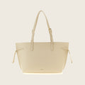 Arco Leather Tote Bag – White