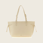 Arco Leather Tote Bag – White