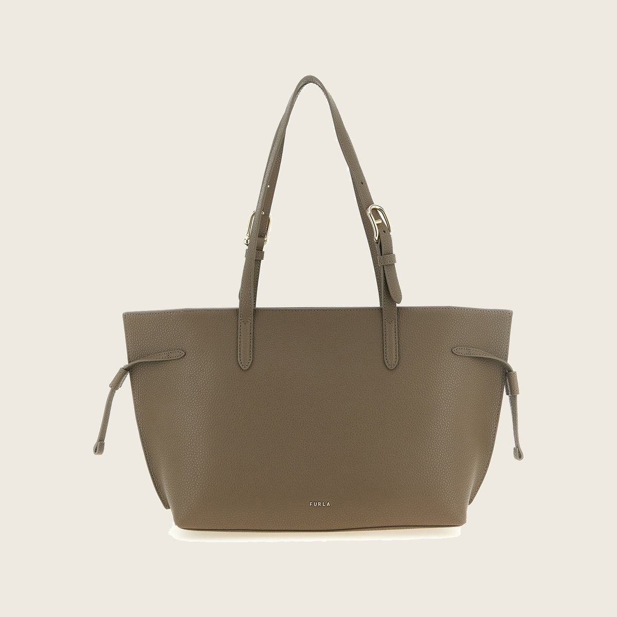 Arco Leather Tote Bag – Grey