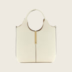Leather Tote Bag – White