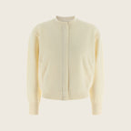 Virgin Wool Cardigan – White