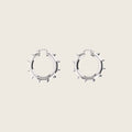 Brass Earrings – Silver