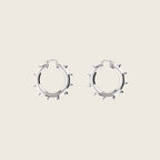Brass Earrings – Silver