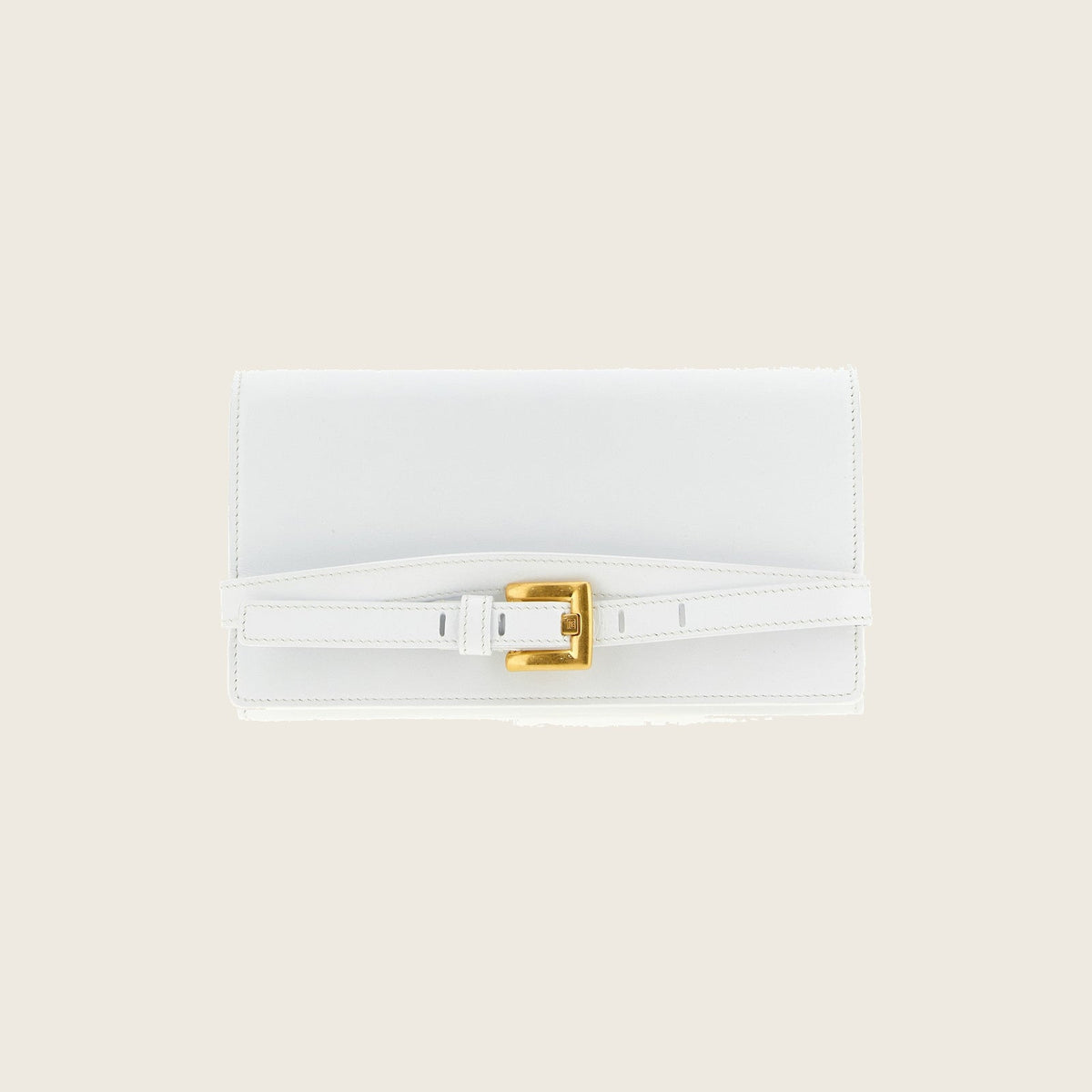 Leather Card Holder – White